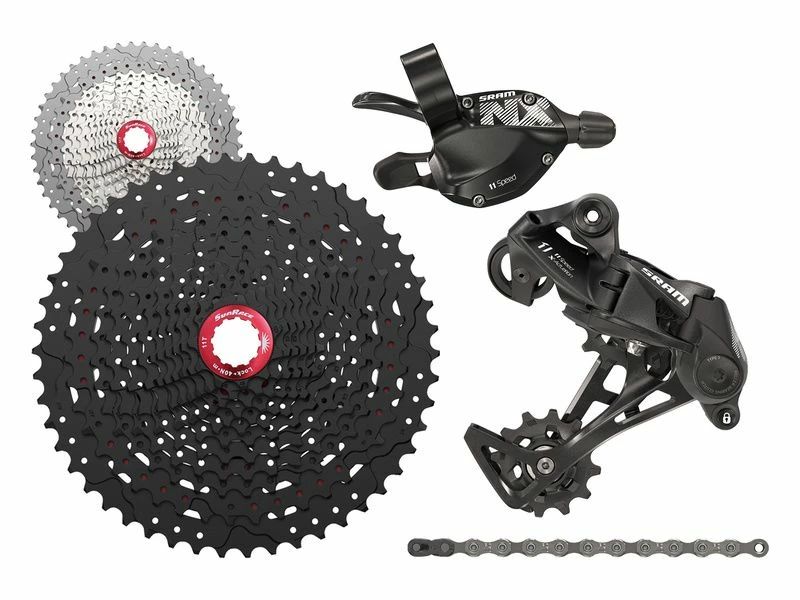 Sram Mini Groupe NX 1x11v Avec Cassette Sunrace MX8 Noir