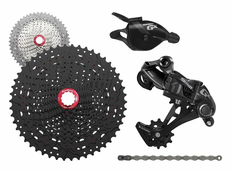 Sram Mini Groupe GX 1x11v Avec Cassette Sunrace MX8 Noir