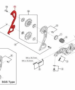 Shimano Chape Interne Pour Dérailleur XTR M980 / M986