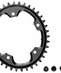 Absolute Black Plateau Cyclocross Oval Narrow Wide 110 Mm 5 Trous Noir 2022