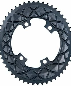 Absolute Black Plateau Ovale Premium - 4 Trous 110 Mm (Shimano Asymétrique) - Gris 2022