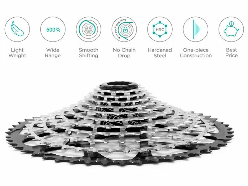 Garbaruk Cassette Standard HG 11 Vitesses Argent – Image 4